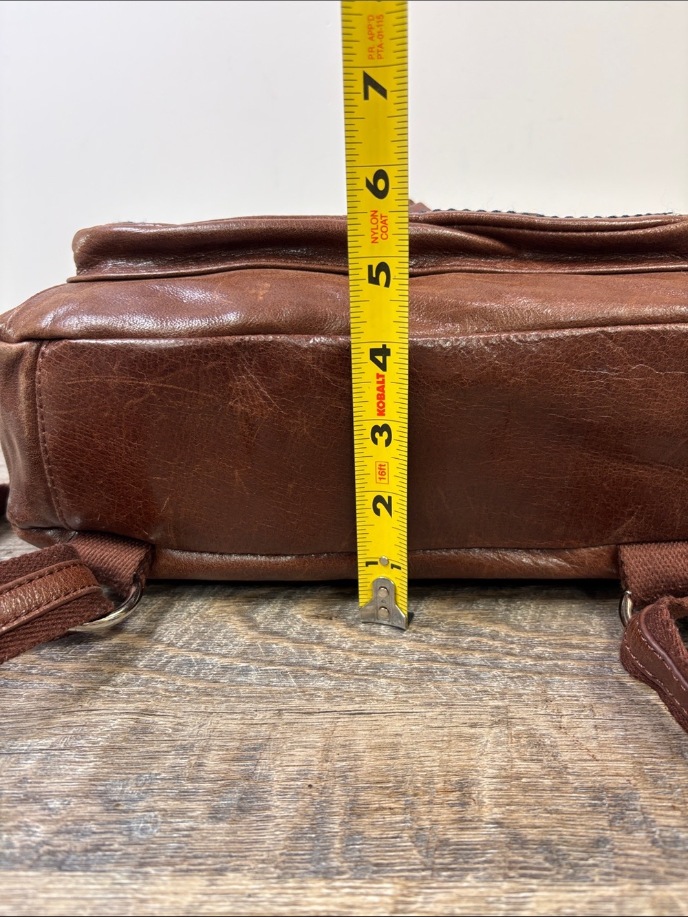 The Sak Brown Leather Convertible Backpack Crossbody Bag - Picture 14 of 14
